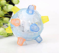 Glowing toy in motion, showcasing a colorful dancing ball ideal for children's play and entertainment.