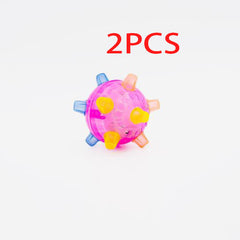 Glowing toy in motion, showcasing a colorful dancing ball ideal for children's play and entertainment.