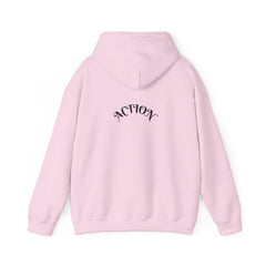 Action Unisex Heavy Blend™ Hooded Sweatshirt | Cozy Hoodie, Casual Wear, Gift for Him/Her, Workout Gear, Relaxed Style