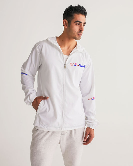 MomBaby Logo Customized Products Men's All-Over Print Windbreaker.
