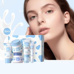 Milk Skin Care 5-piece Set Moisturizing Facial Care Suit.