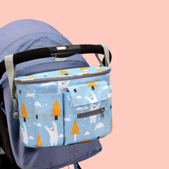 Baby Stroller Organizer Newborn Trolley Storage Bag Adjustable